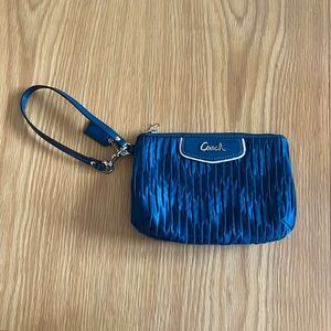 Royal blue Coach wristlet. Like brand new